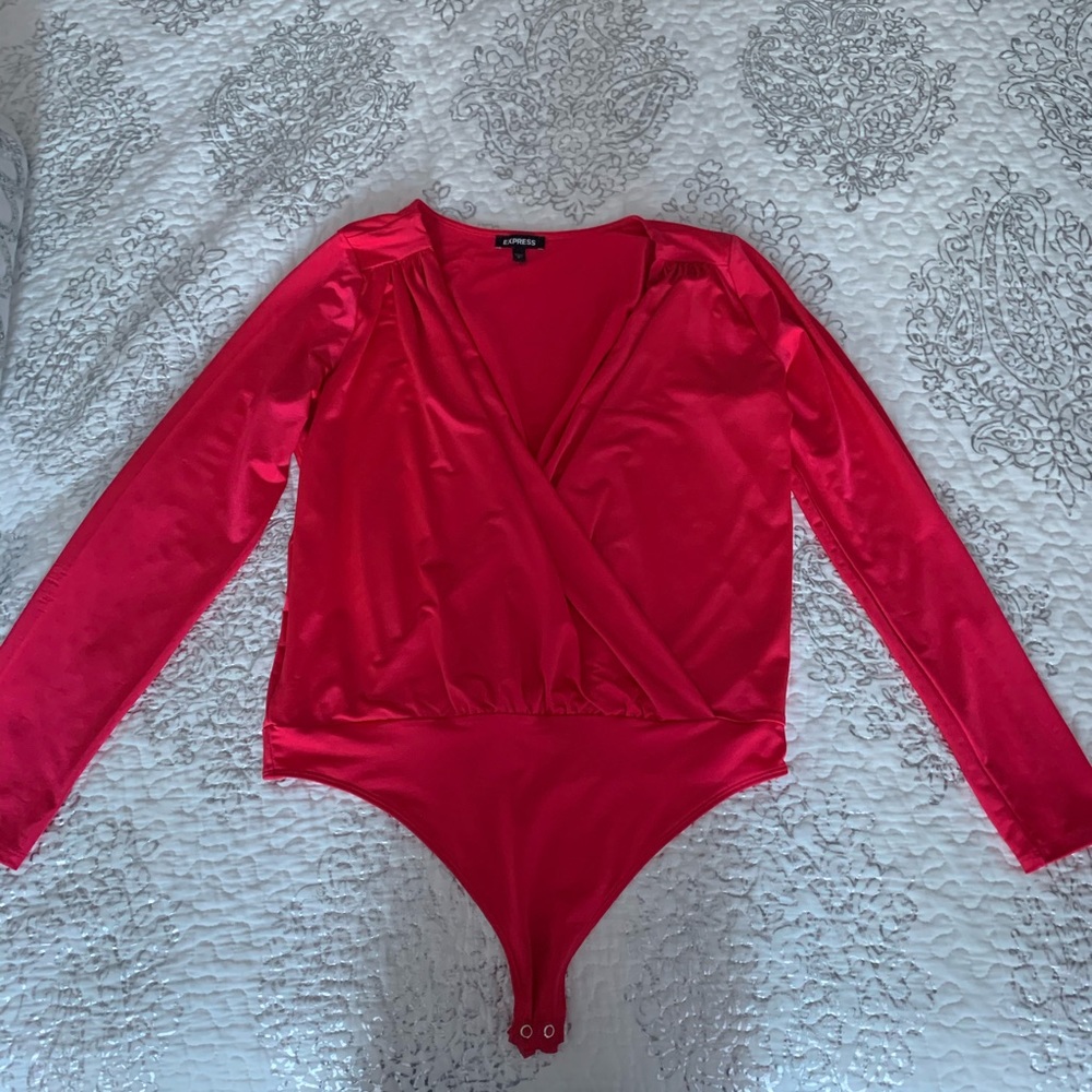Express hot pink bodysuit size L